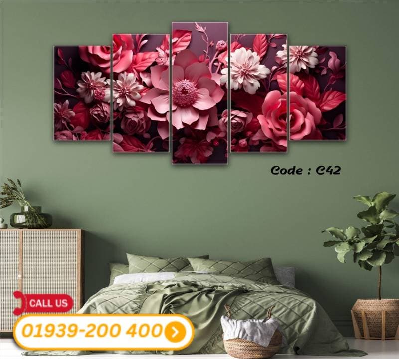 5 panel wall canvas code: C42