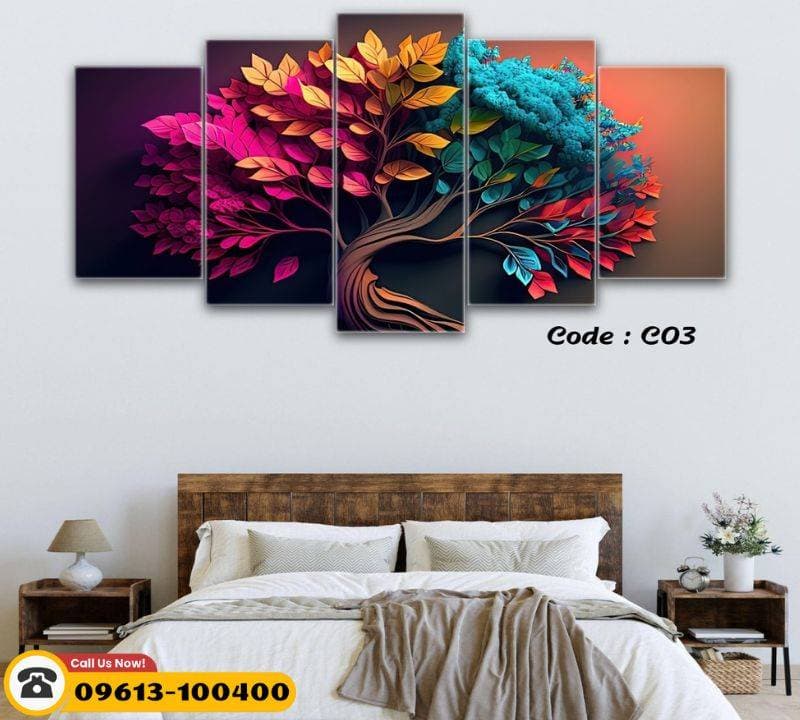 5 Panel Wall Canvas #Code-C03